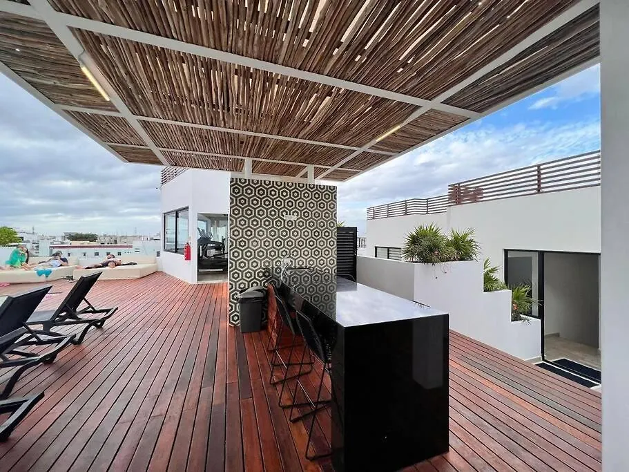 普拉亚卡门Encantador Departamento/Roof Top Vista Al Mar/Gym公寓 0*, 普拉亚卡门 墨西哥