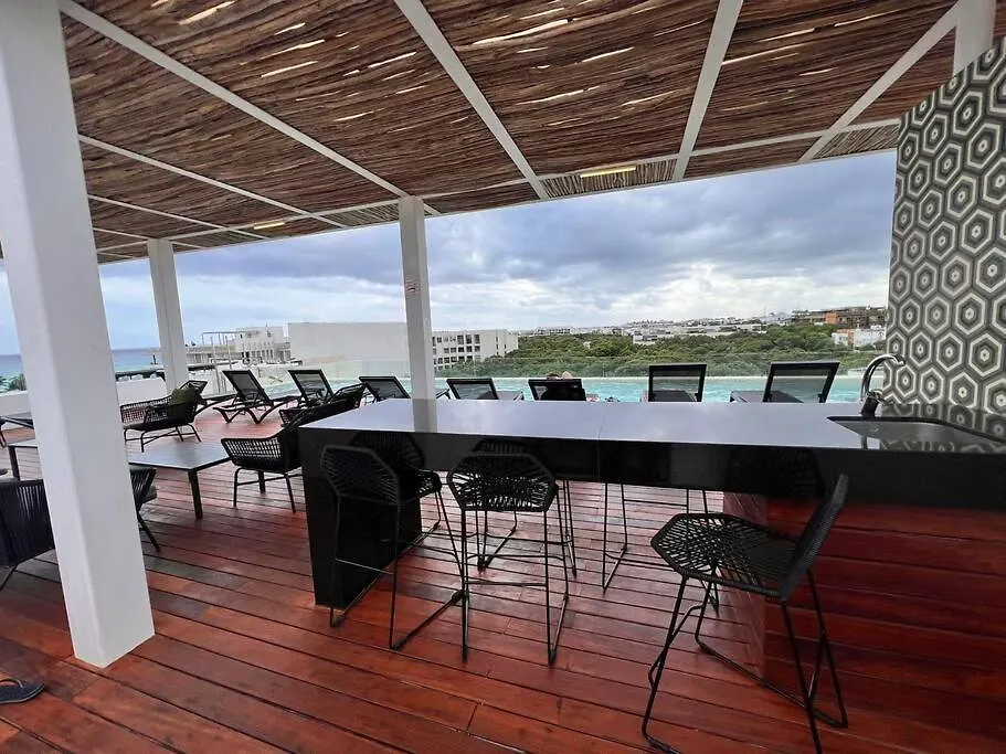 公寓 普拉亚卡门Encantador Departamento/Roof Top Vista Al Mar/Gym公寓 墨西哥